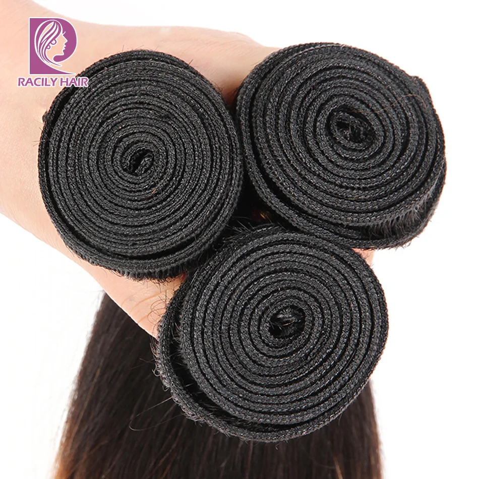 Пучки прямых и волнистых волос Racily T1B/30 Омбре перуанские пучки 1/3/4 штуки