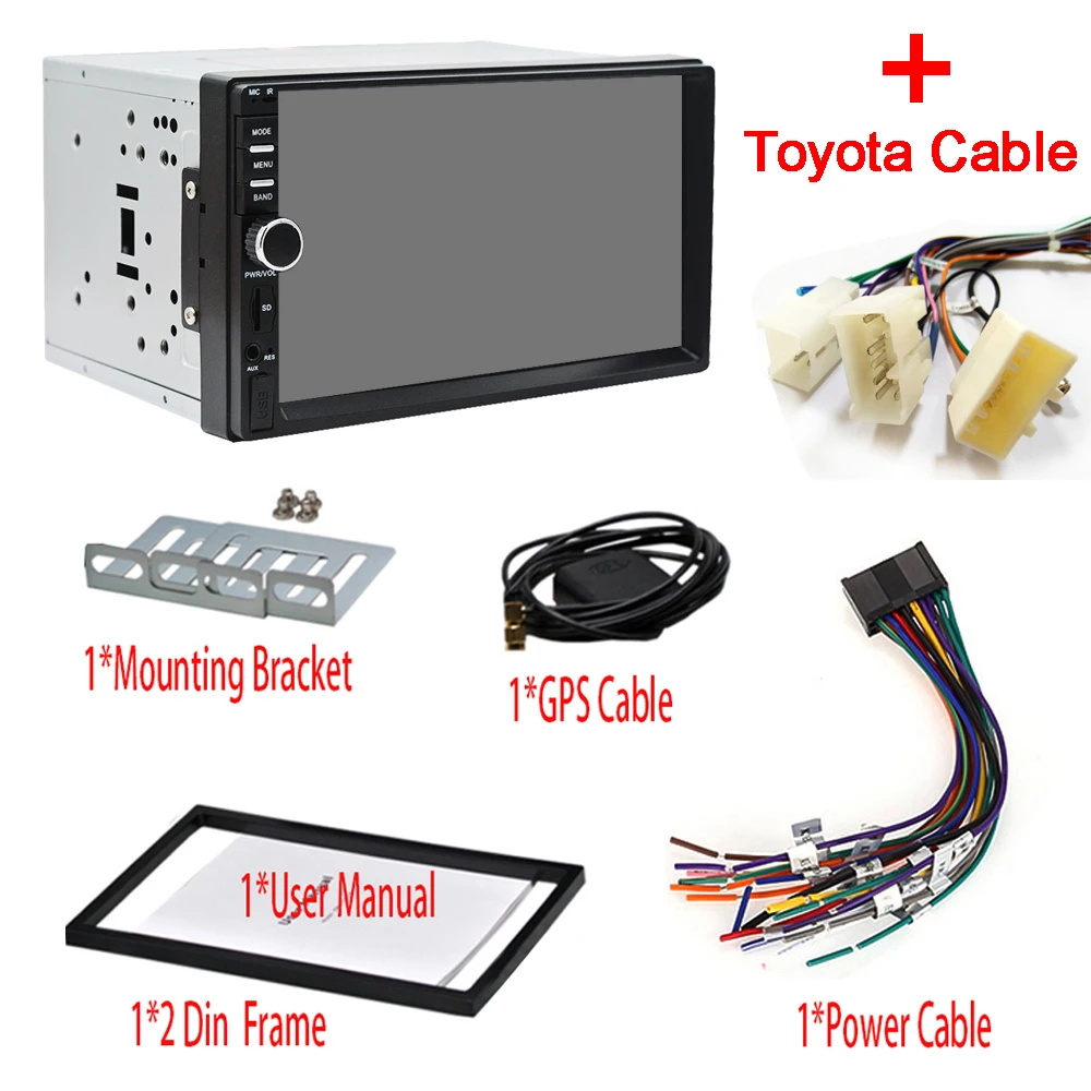 RM-CT0011-Toyota Авто " Android 6,0 четырехъядерный 2G+ 32G Универсальный двойной 2Din без dvd автомобильный аудио стерео gps Навигатор Радио комплекты Автомобильный мультимедийный - Цвет: RM-CT0011-Toyota