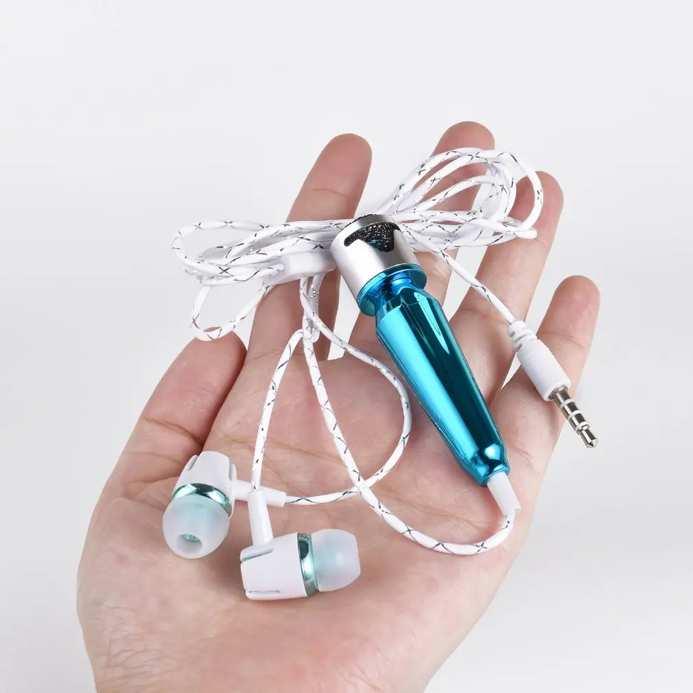 

Portable Handheld 3.5mm Stereo Studio Mic KTV Karaoke Mini Microphone For Smartphone Laptop PC Desktop Handheld Audio Microphone