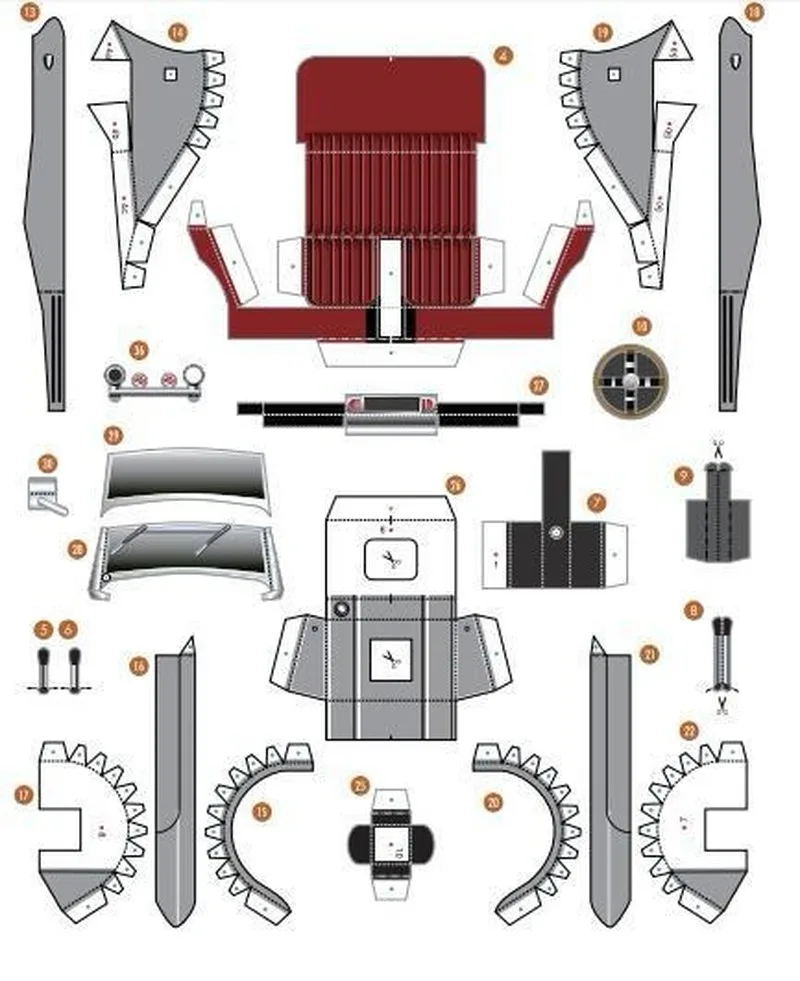 MG TC DIY 3D бумажная карточка модель для строительства Обучающие игрушки военная
