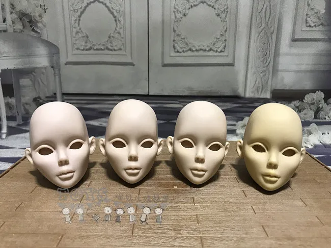 Оригинальный подлинный ребенок кукла головы портрета diy Макияж Головы Куклы