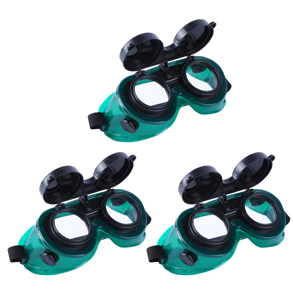 

3pcs Flexible Band Welding Goggles Flip-up Welding Glasses Welding Supplies