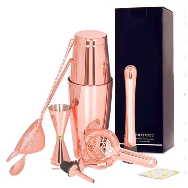 Набор из семи для бара бармена набор инструментов 304 нержавеющей стали Бостон