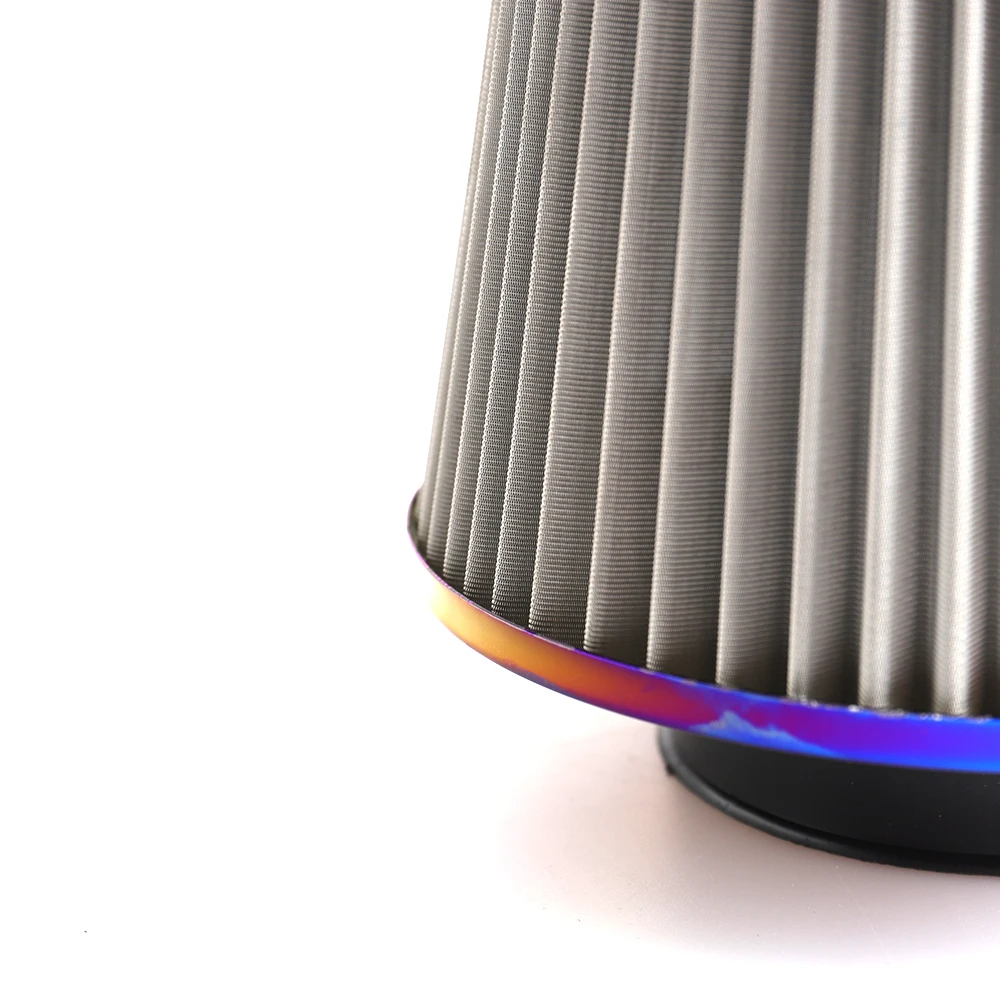 Сгоревший синий 3 дюйма 76 мм воздушный фильтр с высоким потоком холодного воздуха