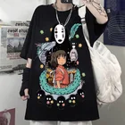 Аниме Повседневная футболка Harajuku Y2K Kawaii с рисунком из мультфильма с коротким рукавом Готический Косплей Костюм