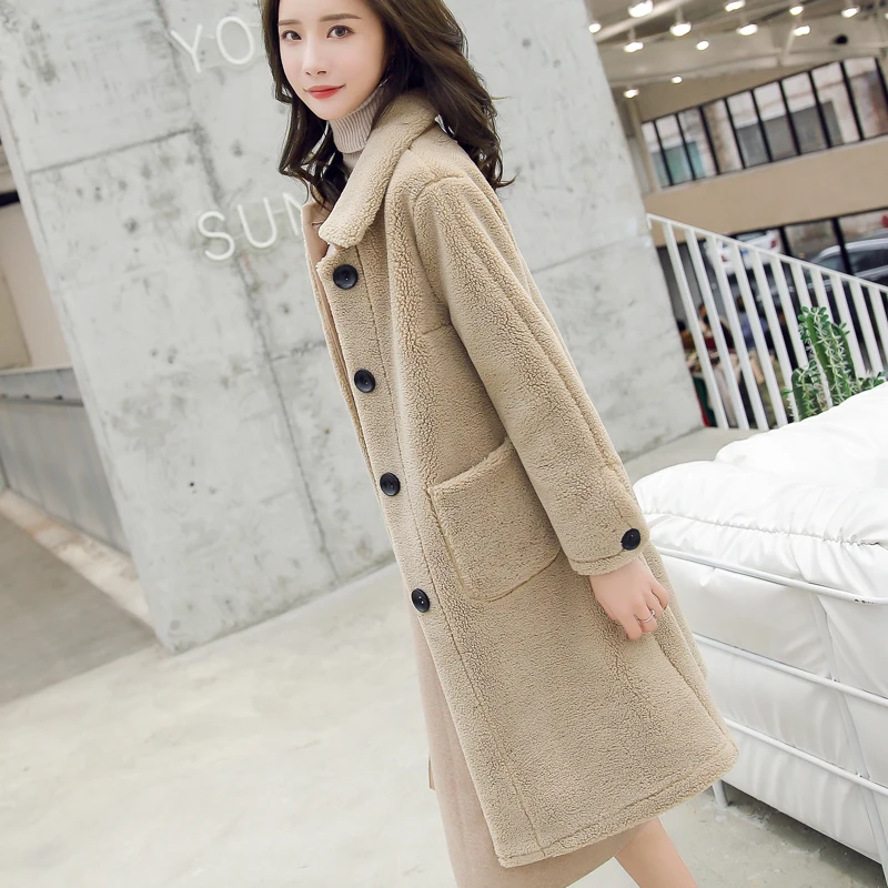 Меховое пальто для женщин на осень и зиму новое свободное меховое цельное