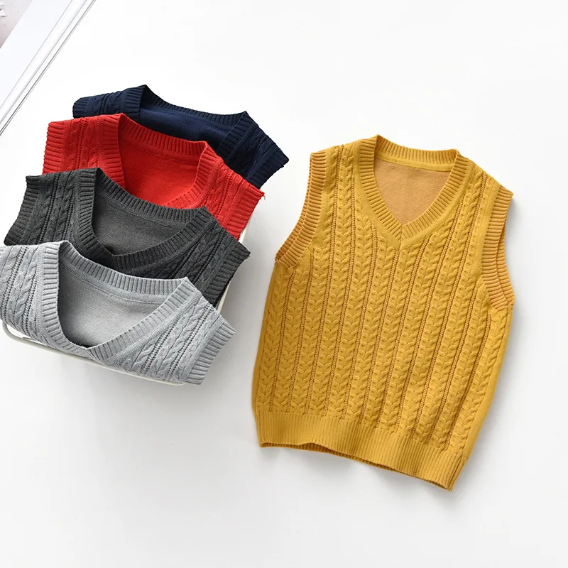 Осенне-зимний Кардиган из 100% хлопка свитер с v-образным вырезом для