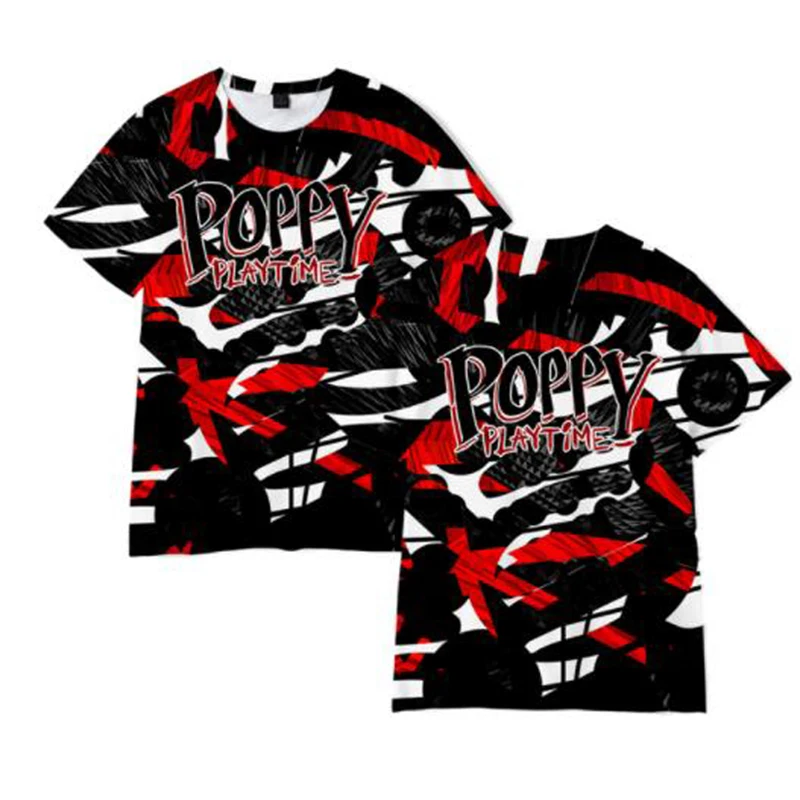 

2022 Kids Game Poppy Playtime Boys T-Shirt 3D Printiing Harajuku Casual Graphic Streetwear Huggy Wuggy Short Sleeve Grls Tshirts