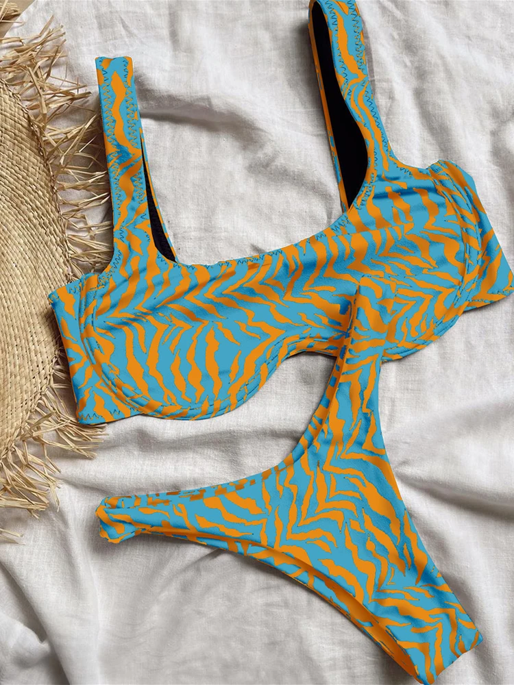 Бикини пуш-ап с леопардовым принтом 2022 | Женская одежда