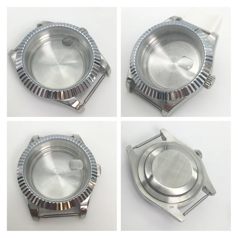 

Mingzhu 2813 3804 ETA 2836 2834 Watch repair parts 40MM sapphire mirror aluminum bezel case suitable for Miyota 8215 8205 8200