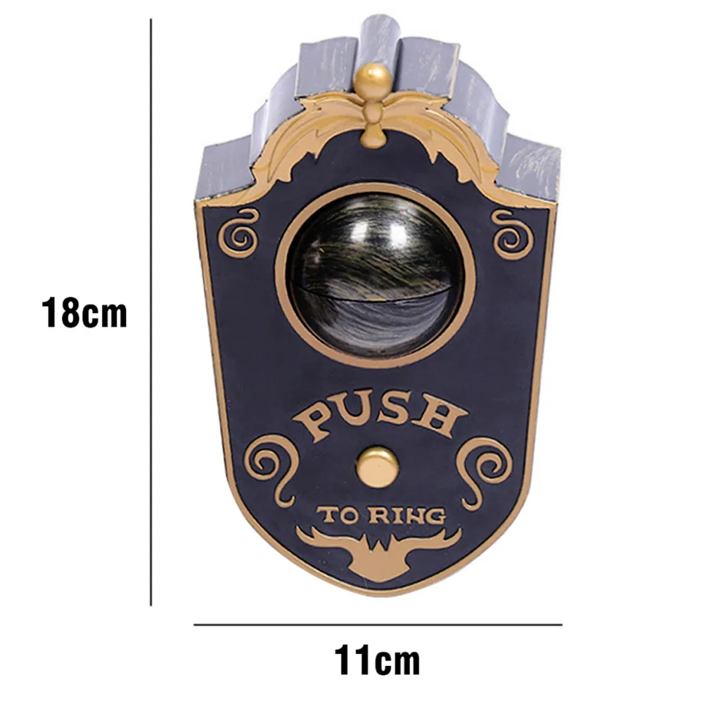Хэллоуин дверной звонок глаза открыть N' светильник вверх Толкаемый страшный