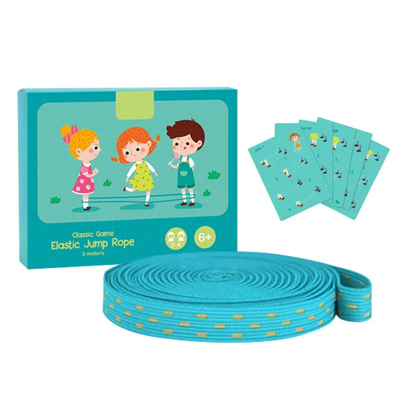 Скакалка эластичная стрейчевая детская игрушка игровая площадка для игр на
