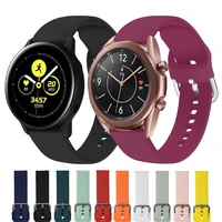 20mm 22mm silicone strap for samsung galaxy watch 342mm6mmactive 2gear s3 watchband for huawei watch 3 pro gt 2 2e strap