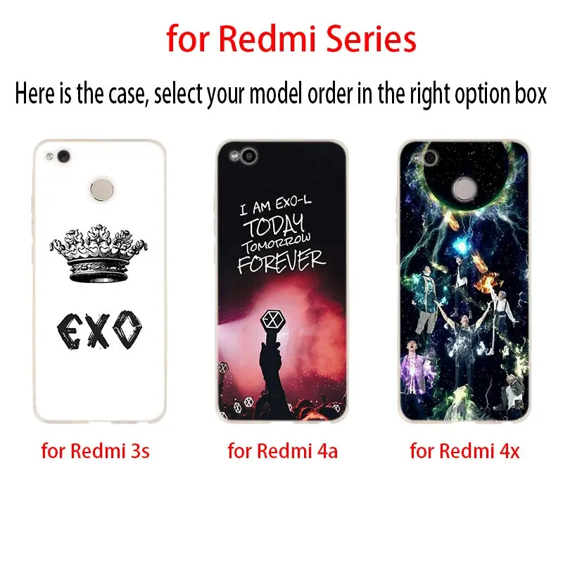 Мягкий чехол EXO baekhyun для Xiaomi Redmi 10a 9a 8a 7a 6a 5a 5Plus 9at 6 K50 Pro Y3 |