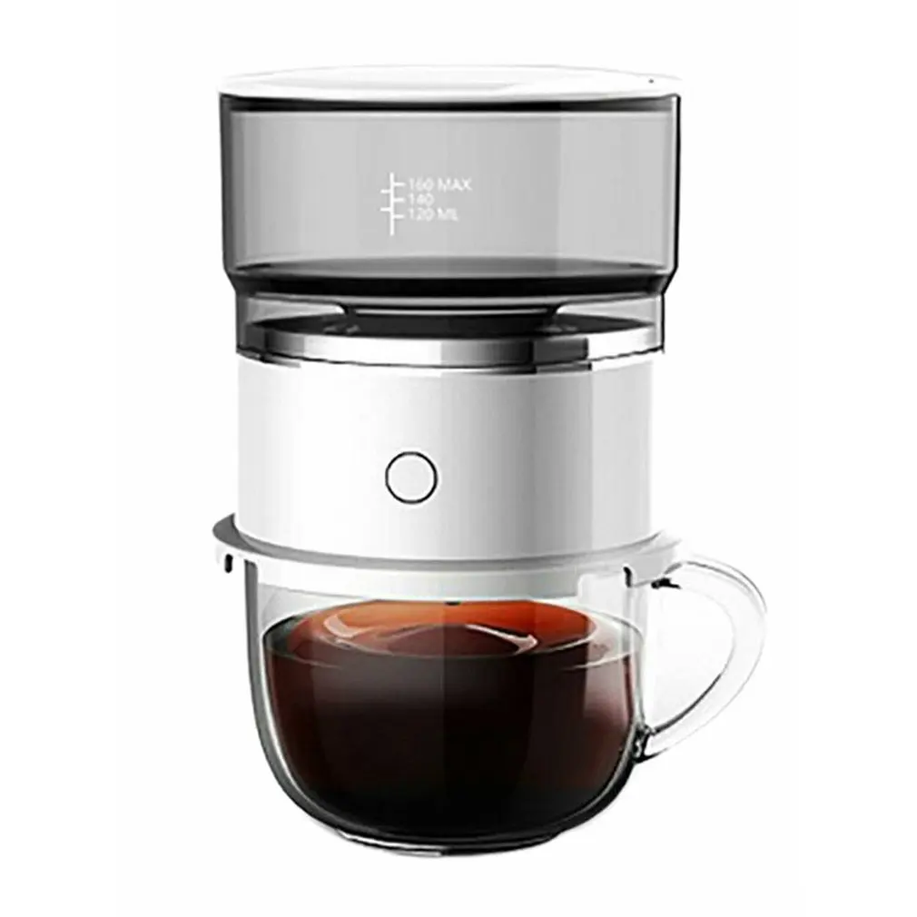 

Portable Electric One-Touch Pour Over Drip Coffee Maker Pour Over Drip Coffee Brewer With Stainless Steel Filter Dripshipping
