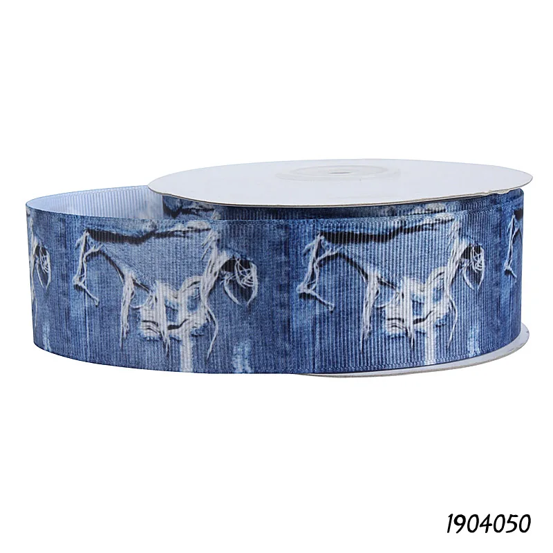 (50 ярдов/партия) Популярная лента для бантов волос с принтом 1-1/2&quot | Дом и сад