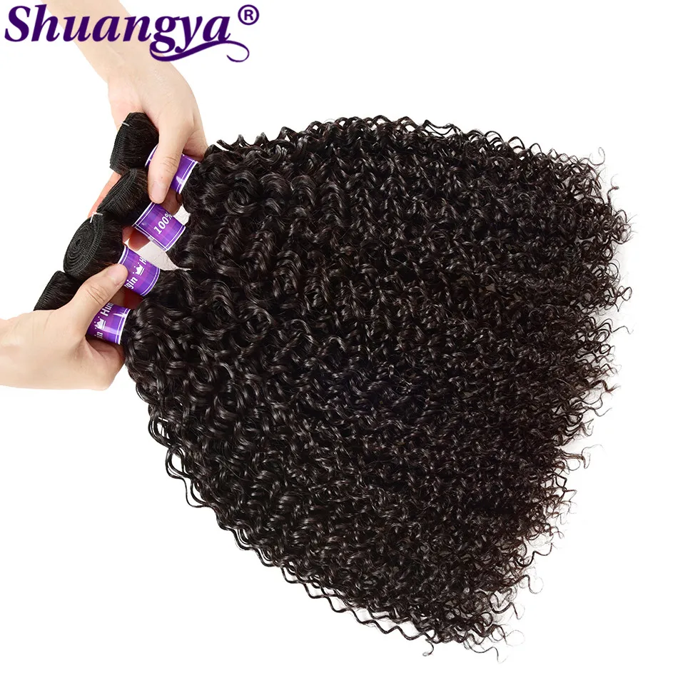 Kinky Curly Human Hair Weaves Wholesale Bundles Price 3 6 10 Lots Double Weft 10A virgin Extension | Шиньоны и парики