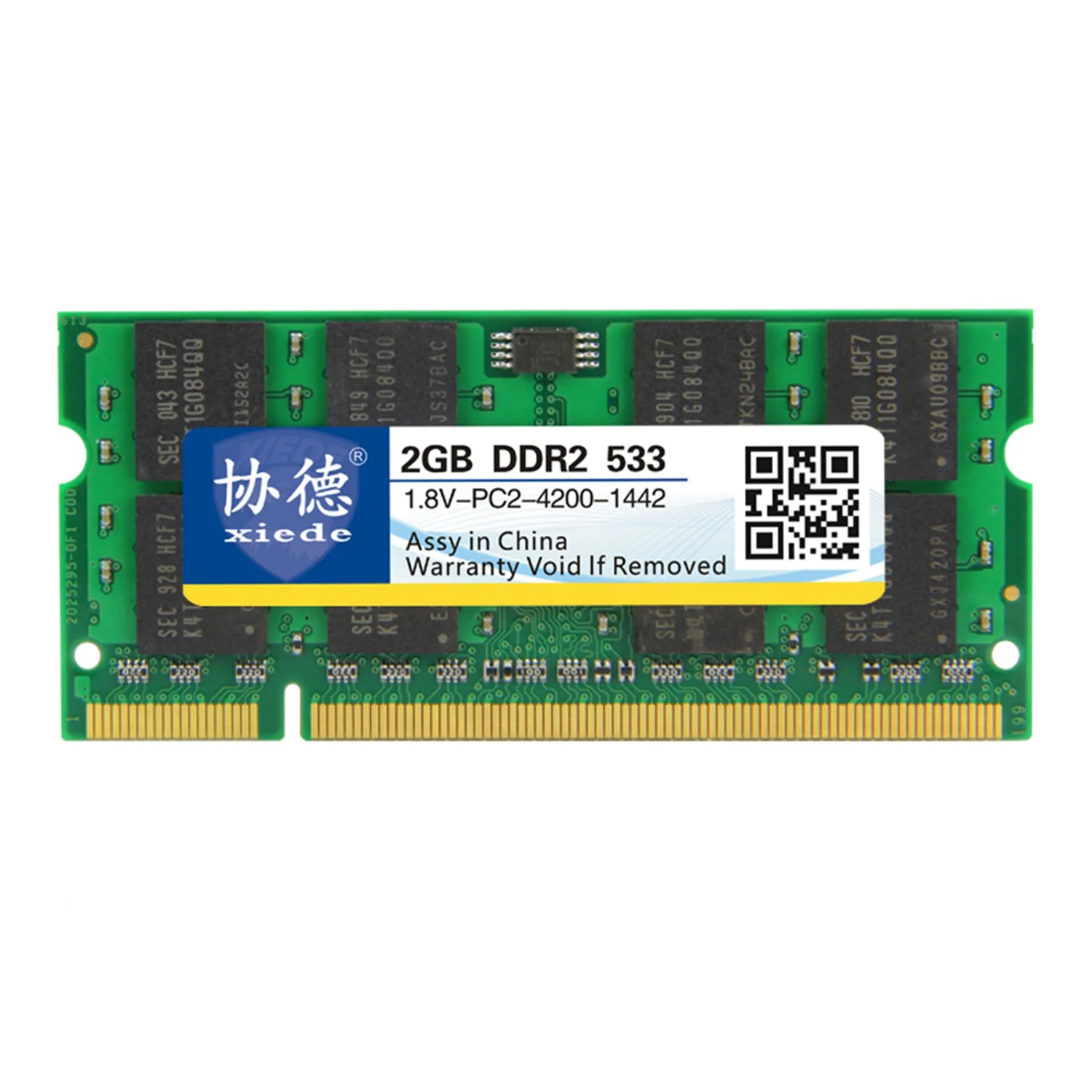 Модуль оперативной памяти для ноутбука Xiede Ddr2 533 2 Гб Pc2 4200 240Pin Dimm 53 Гц