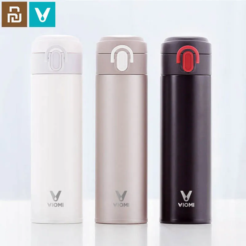 

Original Youpin Cup VIOMI Thermos mi Cup Stainless Steel Vacuum Smart Bottle 24 Hours Flask Water Thermos Single Hand ON/Close