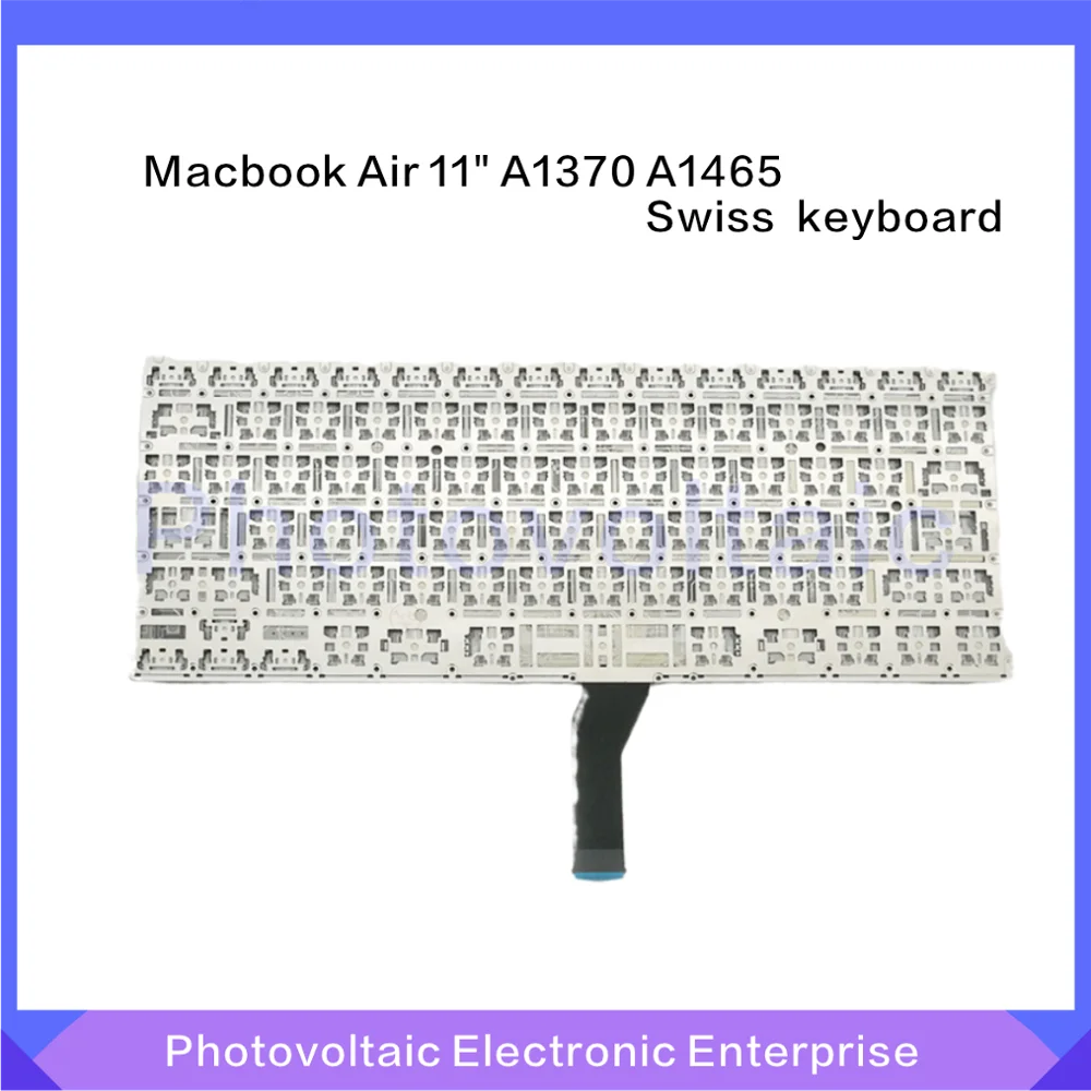 Новая замена ноутбука швейцарская клавиатура + Подсветка для Macbook Air 11 &quotA1370 A1465