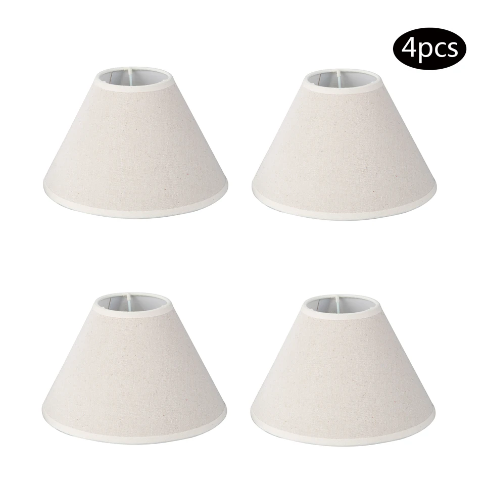 

2/4 piece Lampshade Modern Cloth Lamp Covers Butterfly Style Rice White Lampshade For E14 Light Holder