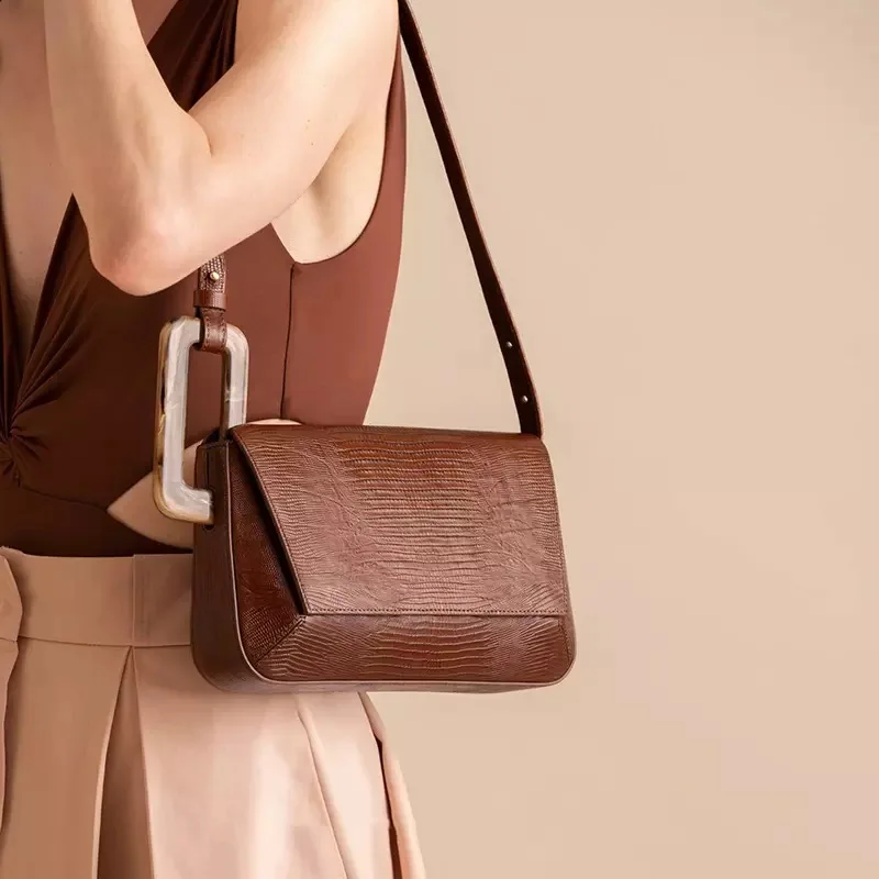 Роскошные брендовые сумки на плечо Женская акриловая ручка маленькая квадратная