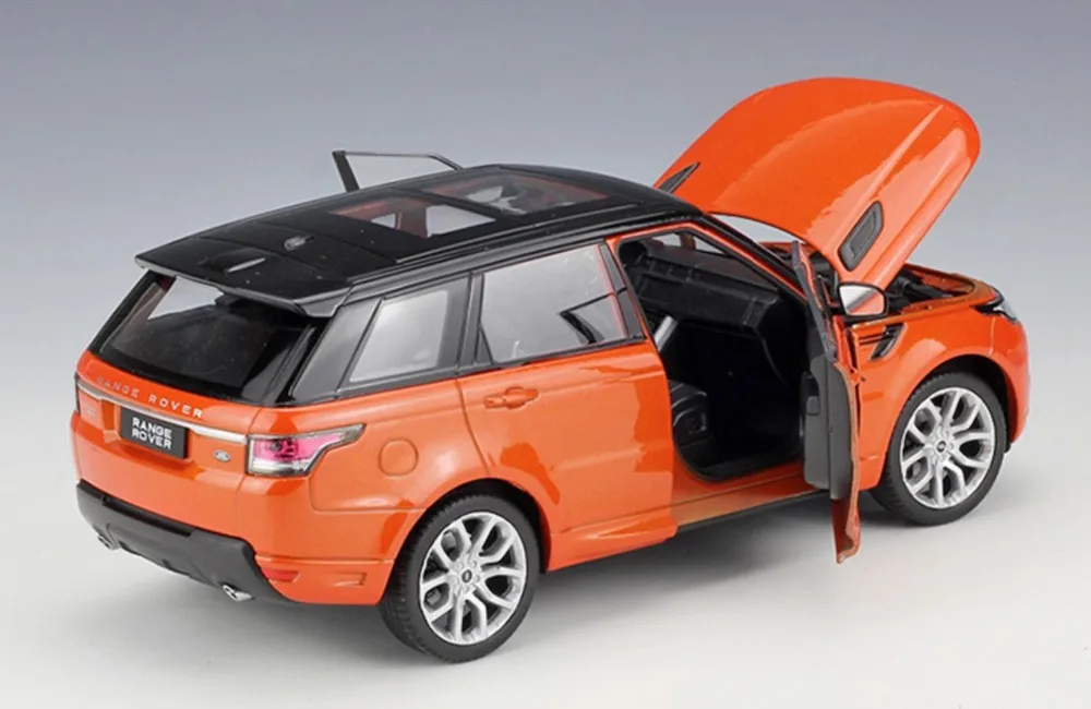 Welly 1/124 1:24 Range Rover Sport SUV внедорожник автомобиль литой Дисплей Модель игрушки на день рождения для детей мальчиков и девочек