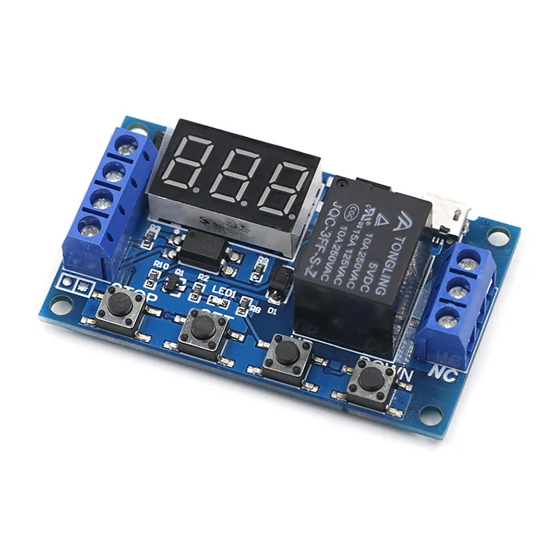 DC 6 30 в Поддержка Micro USB 5 В светодиодный дисплей Автоматизация таймер задержки