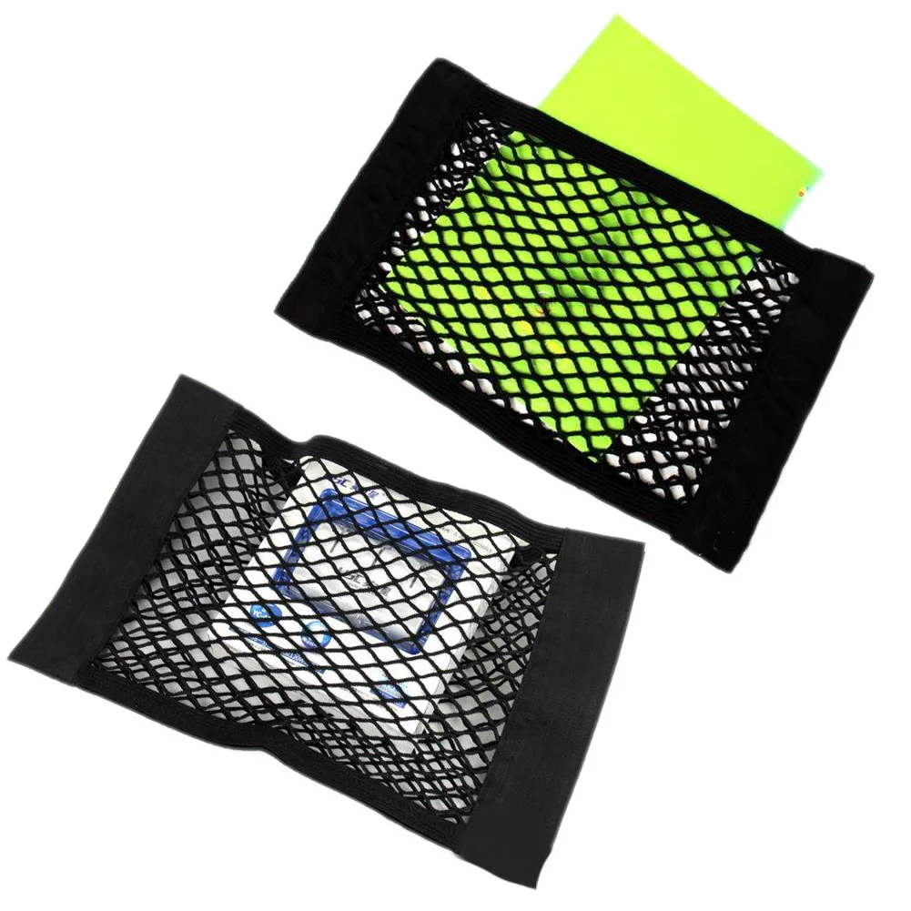 Автомобильный задний карман для багажника клетка на сиденье эластичная Сетчатая