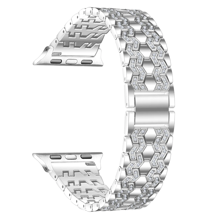 

Alloy Metal Diamond Bracelet for Apple Watch Band 44mm 40mm Iwatch 42mm 38mm Series 6 5 4 3 2 1 SE Accessories Watchband Strap
