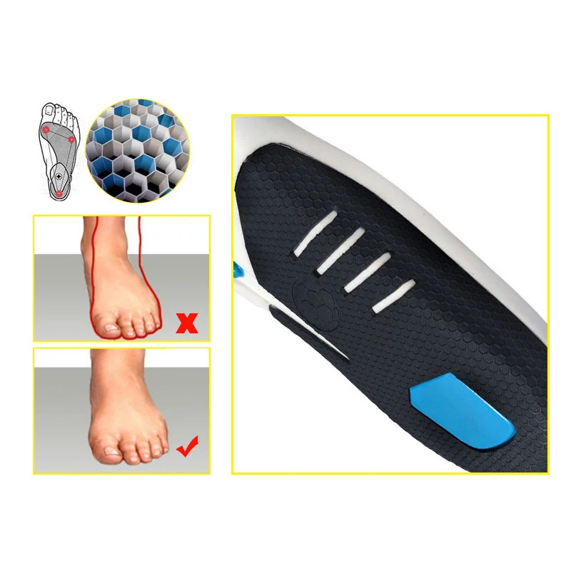 1 Pair Comfortable Orthotic Shoes Insoles Inserts High Arch Support Pad For Women Men Lift Insert Pad Height Cushion Women Men