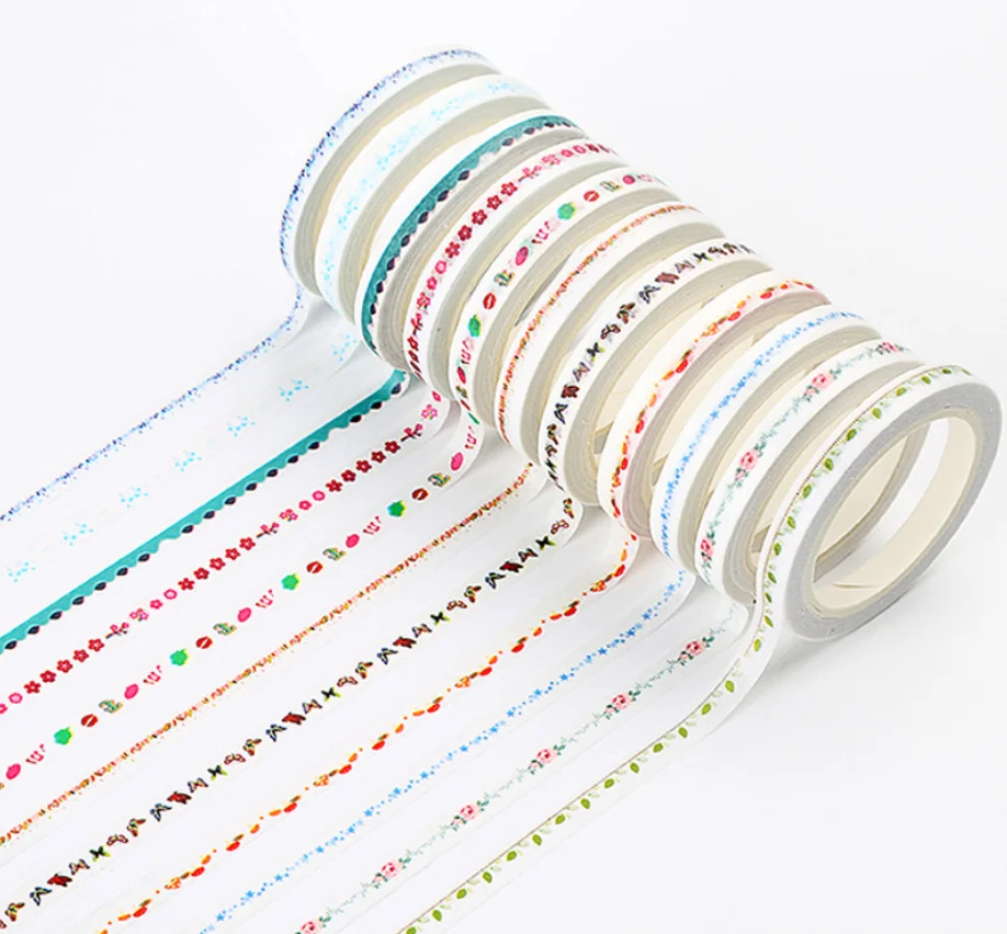 2 шт. 5 мм * 7 м Различные Васи клейкие ленты маскирующая лента канцелярские Diy