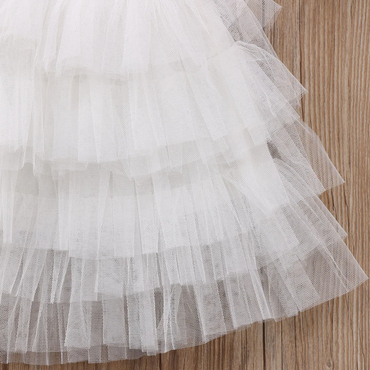 Тюлевое платье-пачка без рукавов с открытой спиной | Детская одежда и обувь