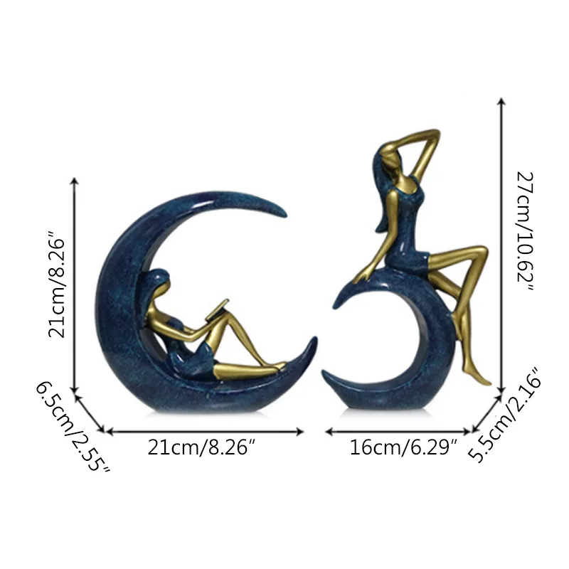 Современная Абстрактная фотостатуя Классическая фигурка статуя аксессуары для
