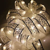 40 led 4m fairy lights strings cooper wire ribbon bows lights christmas lamp for party weddings holiday xmas tree decorations