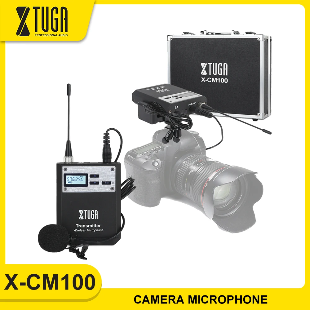 XTUGA интеллектуальная шумовая UHF Беспроводная петличная микрофонная система