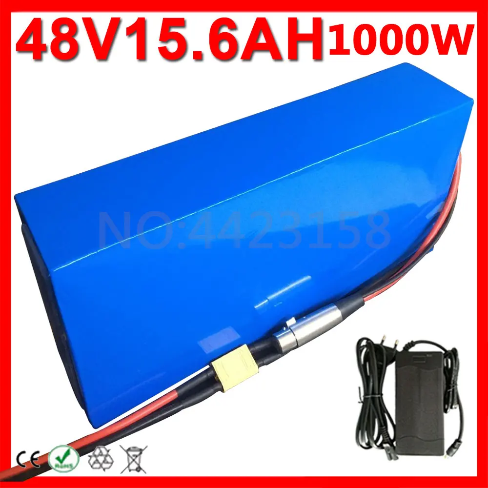 48V 15AH литиевая батарея 10AH 13AH 18AH 20AH для электрического велосипеда 500W 750W 1000W Li-Ion Ebike