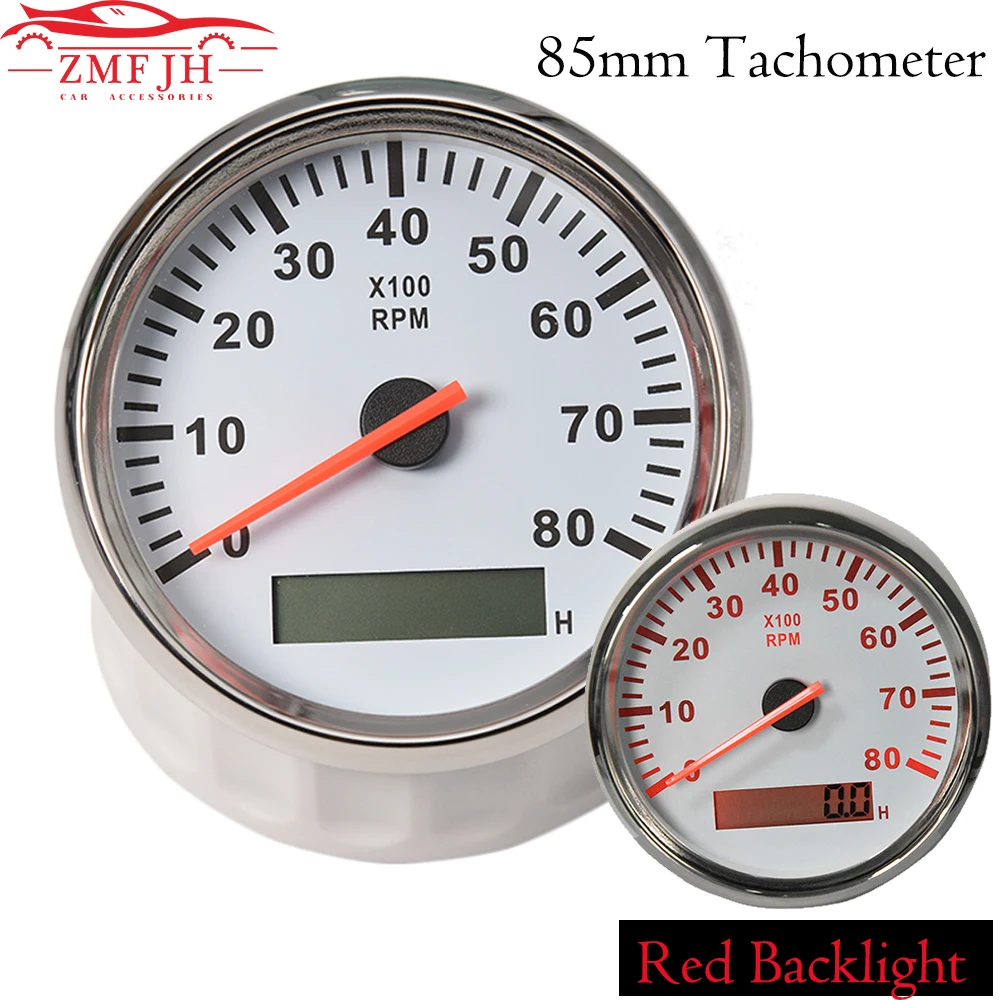 85 мм Тахометр для грузовых автомобилей катер дизельный двигатель тахометр метр