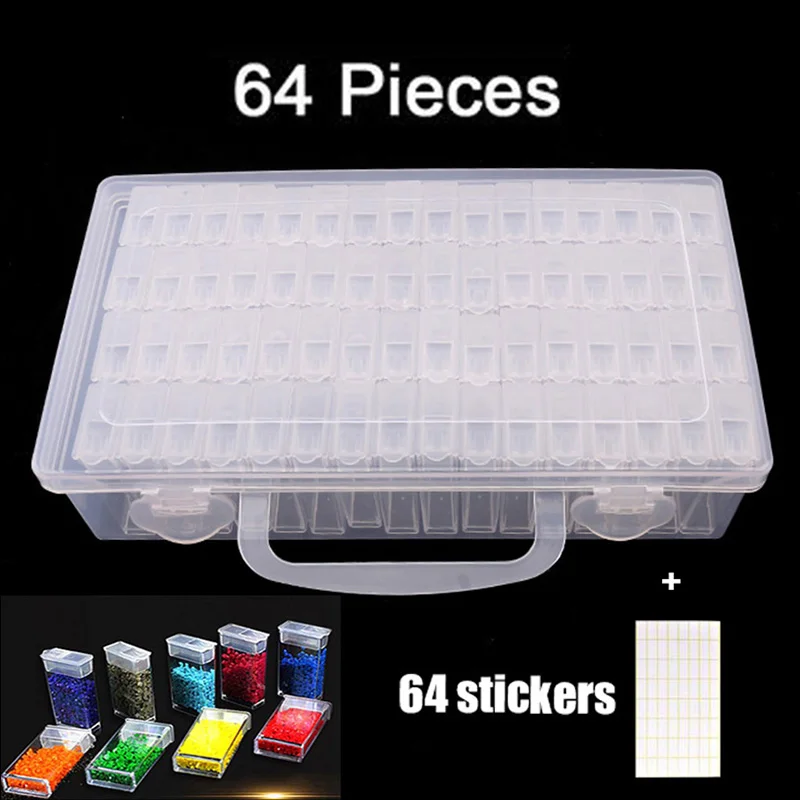 Новый вид пластических алмазов картина аксессуары 2/64/128 шт контейнер для бутылок