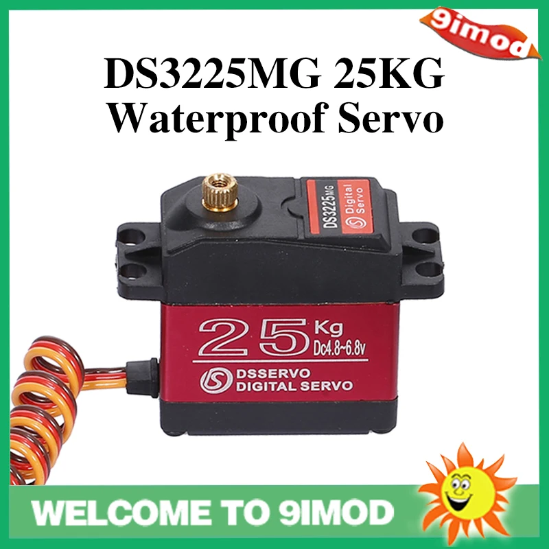 

Waterproof Servo DS3225 25KG/0.13sec Metal Gear Digital Servo for 1/8 1/10 1/12 Scale RC Cars Crawler Buggy