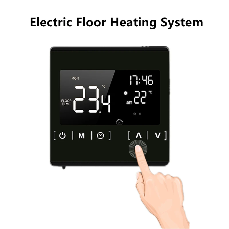 

AC85-240V Thermostat LCD Touch Screen Smart Thermostat Electric Floor Heating Termostato Smart Temperature Controller for Home