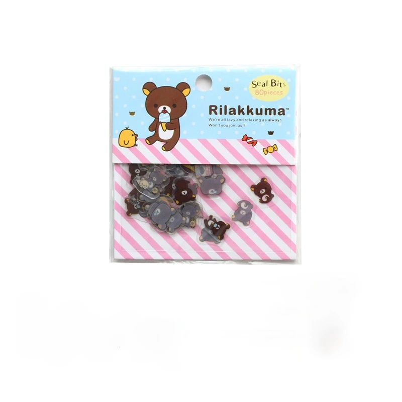 

Cute Cartoon Animal Sticker Bag Hand Ledger Decoration DIY Photo Album Sticker Pvc Transparent