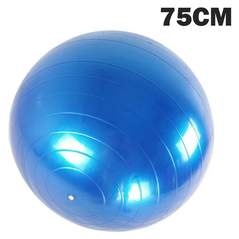 blue 75cm Without-ac 45/55/65/75/85 см мяч для занятий йогой Анти-взрыв гимнастический Аэробные Фитнес стабильность баланс упражнений Йога Пилатес тренировки для VIP покупателей - Цвет: blue 75cm Without-ac
