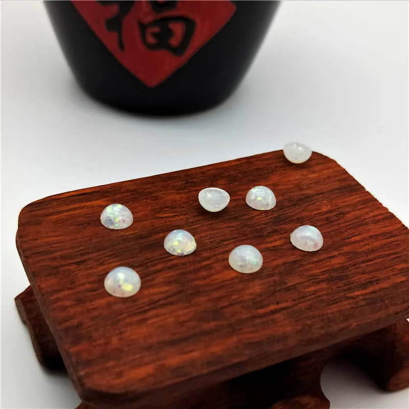 50 шт./лот Смола Украшение Овал Кабошоны Красочные Фальшивый Опал Пластиковый Круглый Плоский Кабошон Настройка для Рукоделия и Ювелирных Изделий.