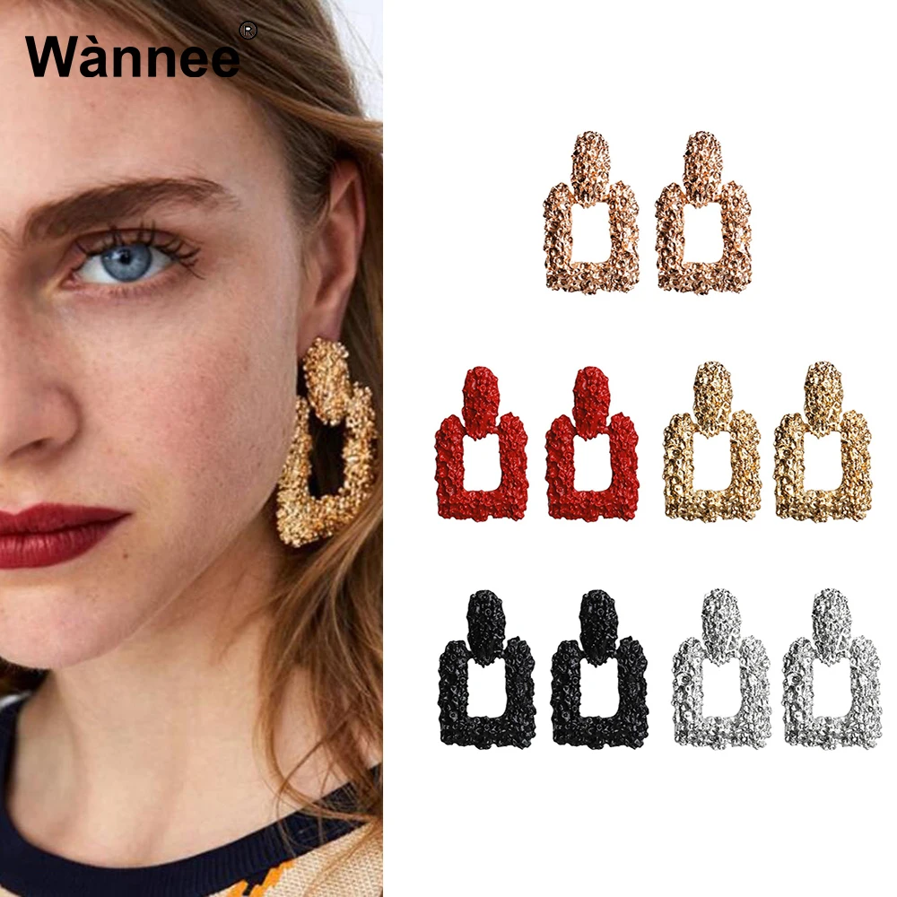 Горячая Распродажа стильные современные золотые серьги для женщин африканские