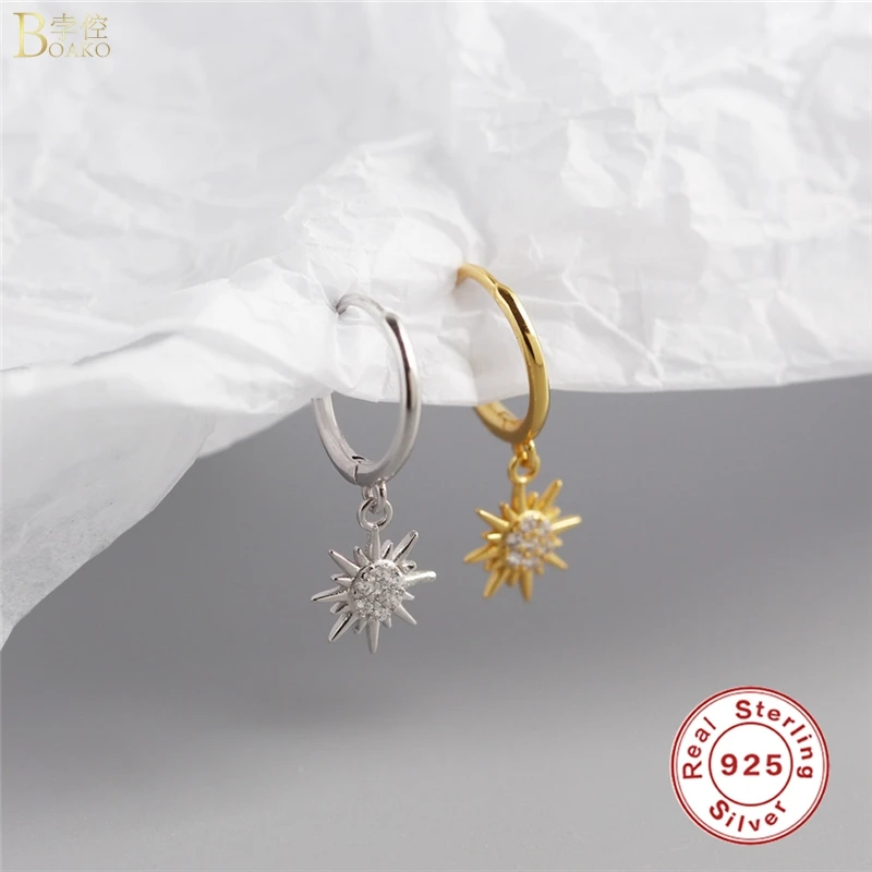 Женские универсальные серьги подвески BOAKO роскошные минималистичные из