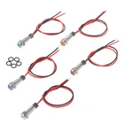 1 шт. IP67 Водонепроницаемый светодиодный металлический сигнальный индикатор светильник мм сигнальная лампа 3-6 в12-24 В220 В