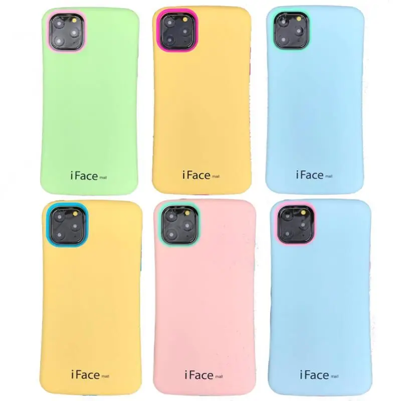 Роскошный чехол Iface mall для iPhone XS MAX XR Противоударная задняя крышка силиконовые +