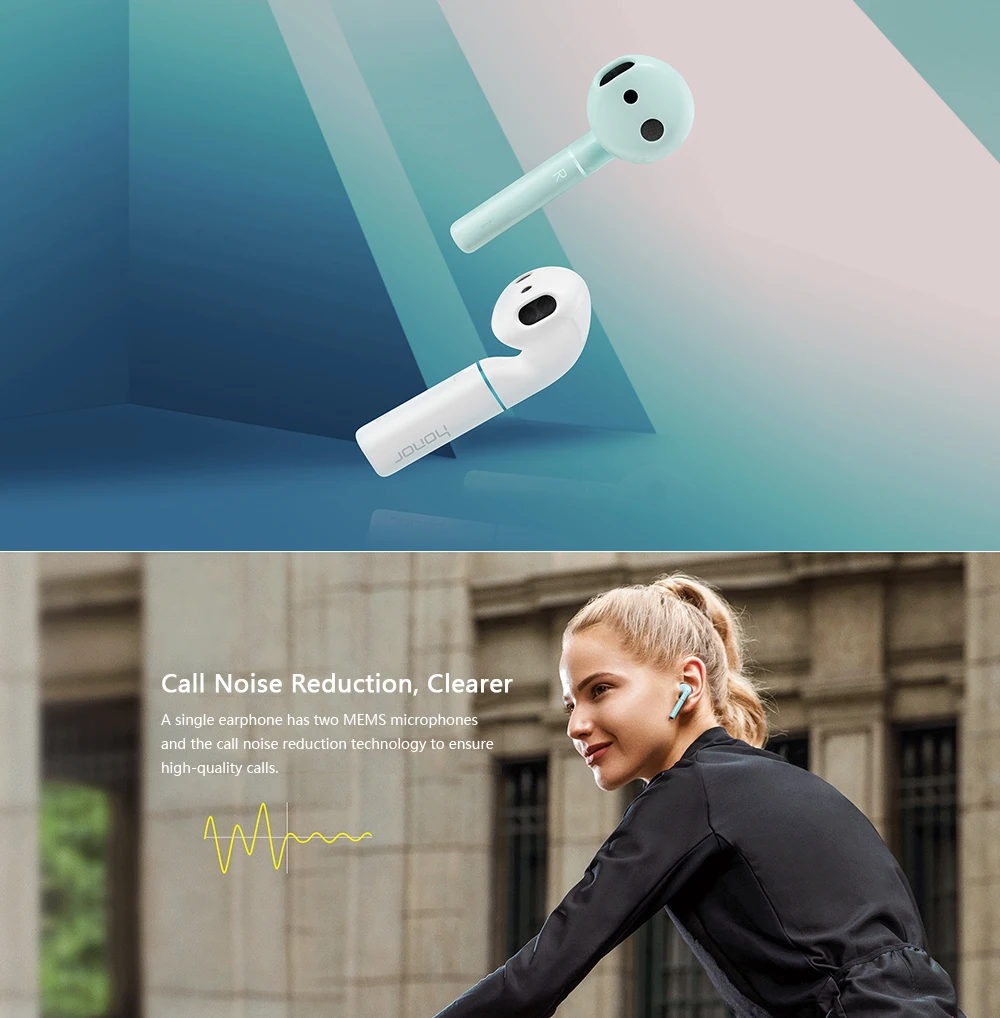 Honor FlyPods Pro Беспроводной наушники Bluetooth 5,0 Водонепроницаемый наушники Bluetooth наушники Hi-Fi наушники с микрофоном CM-H2