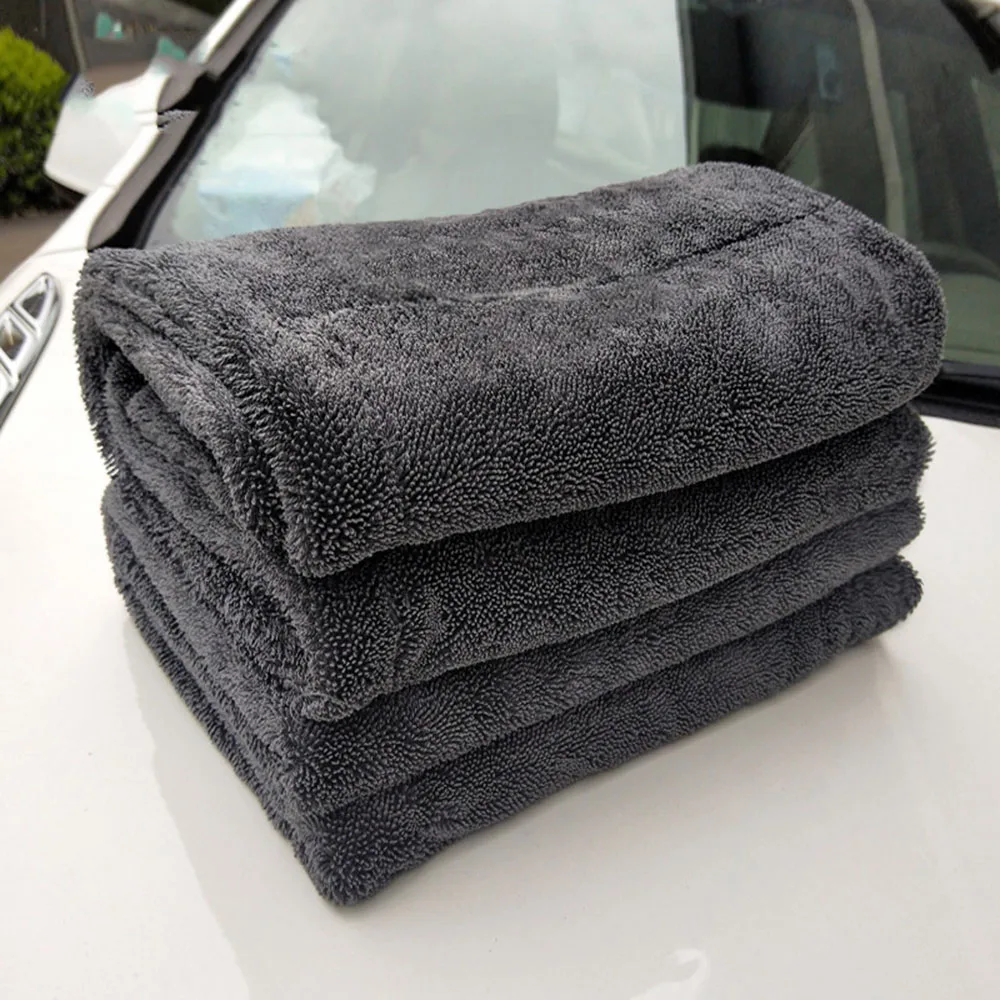 

Double Sides Microfiber Twist Wash Towel Professional Super Soft Cleaning Drying Cloth Towels for Cars Washing Polishing Waxing